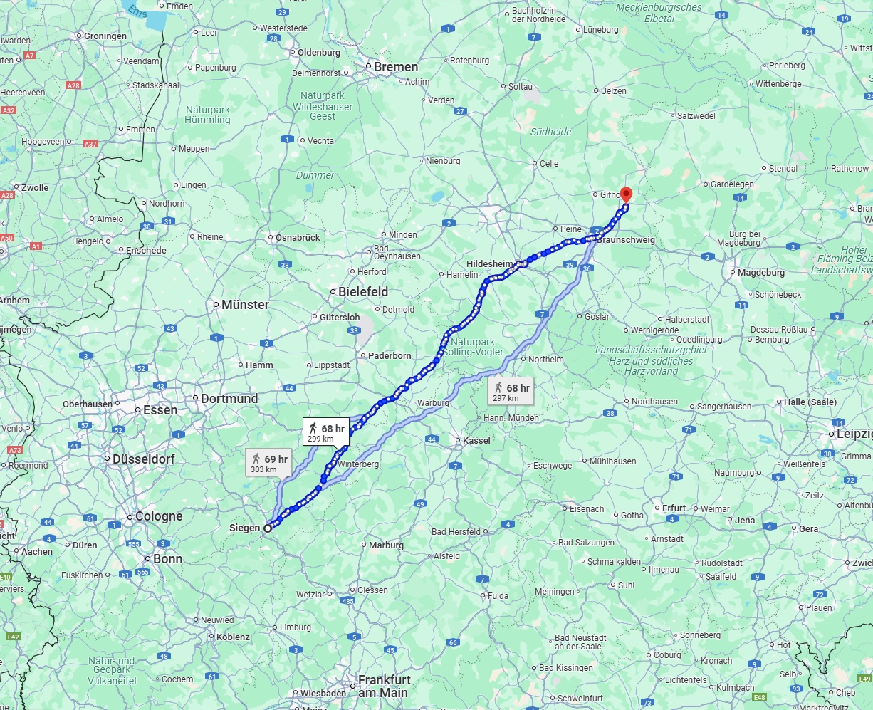 Anreise von Siegen Zu Wolfsburg Über 