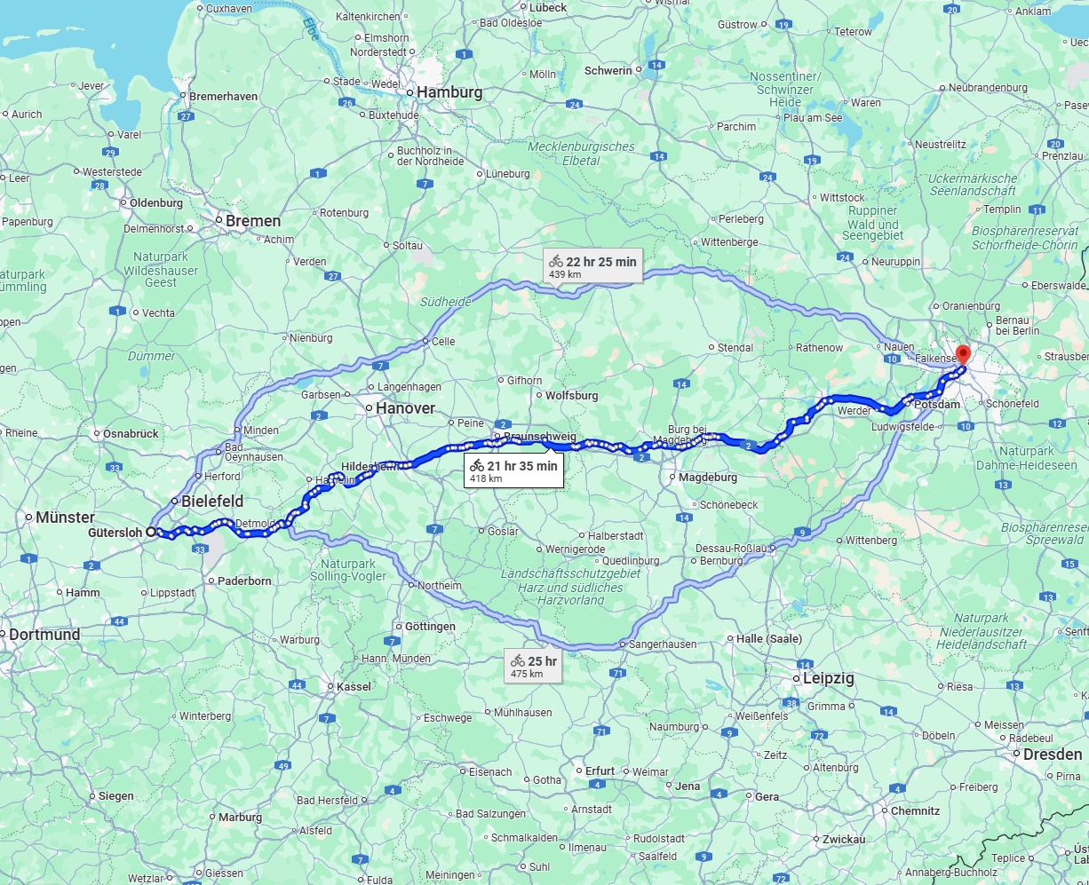 Anreise von Gütersloh Zu Berlin Über 