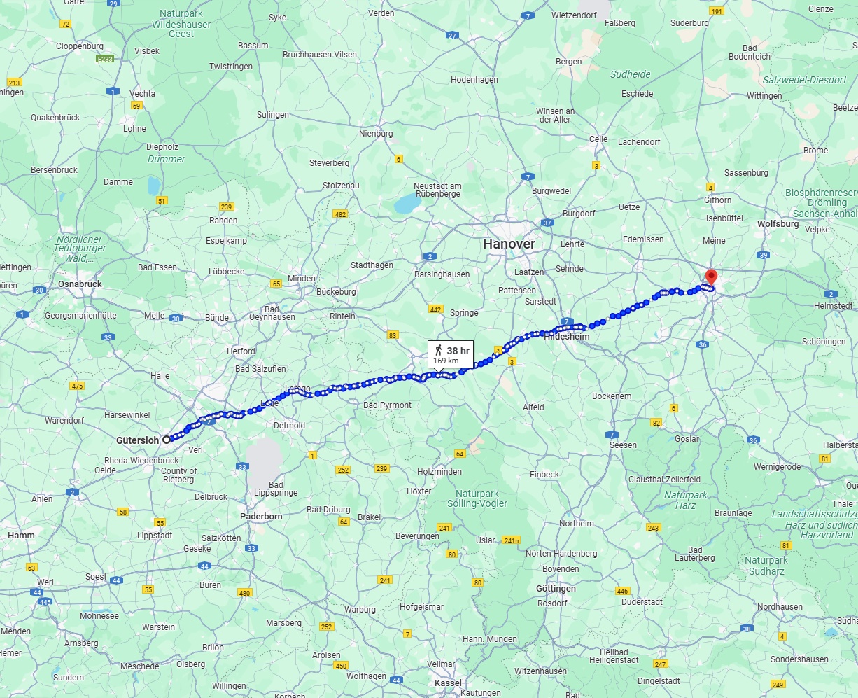 Anreise von Gütersloh Zu Braunschweig Über 