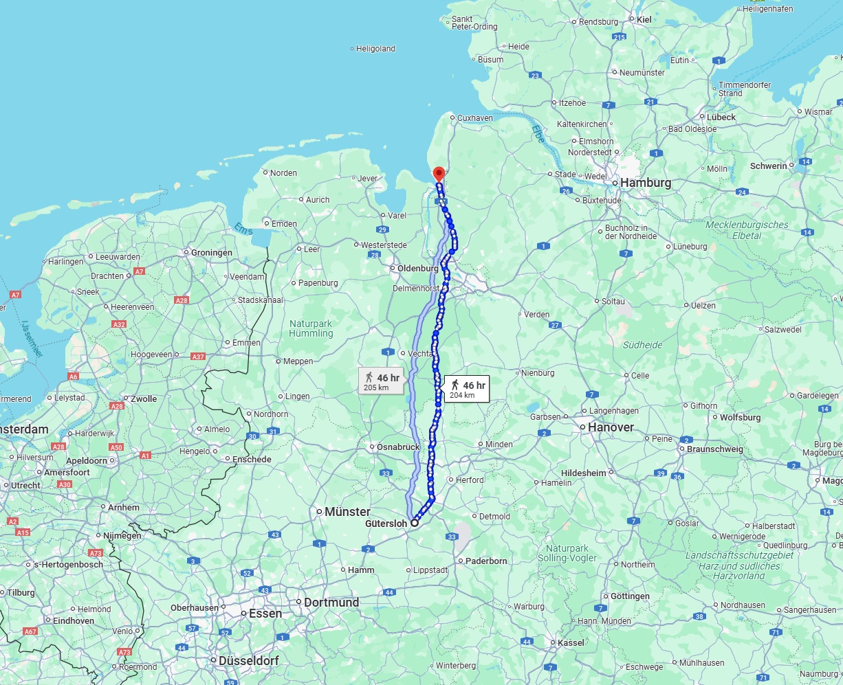 Anreise von Gütersloh Zu Bremerhaven Über 