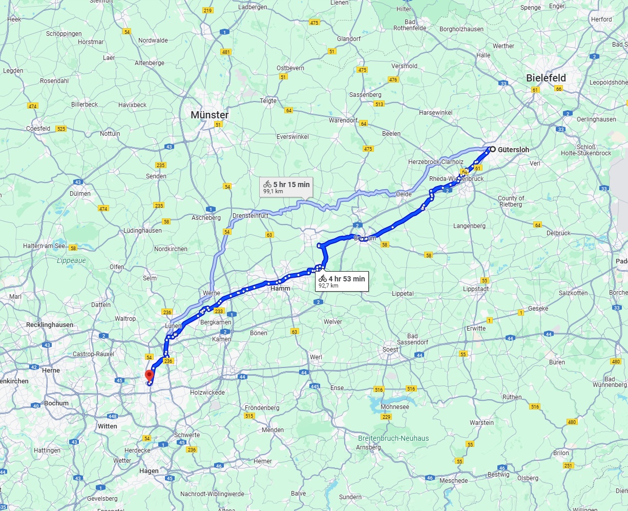 Anreise von Gütersloh Zu Dortmund Über 