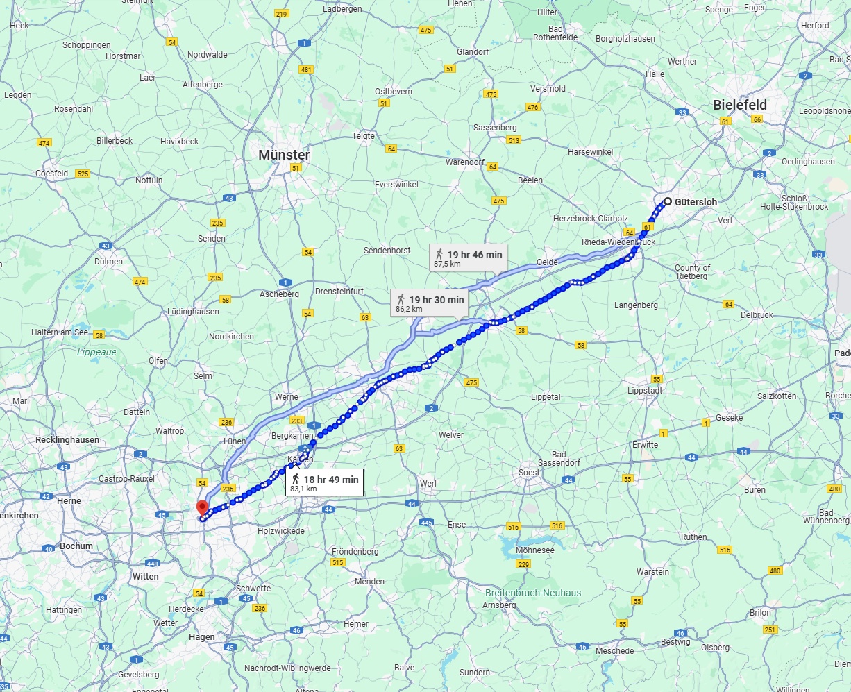 Anreise von Gütersloh Zu Dortmund Über 