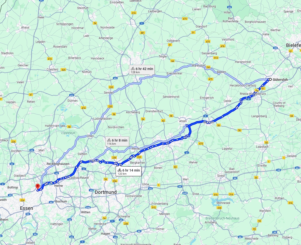 Anreise von Gütersloh Zu Gelsenkirchen Über 