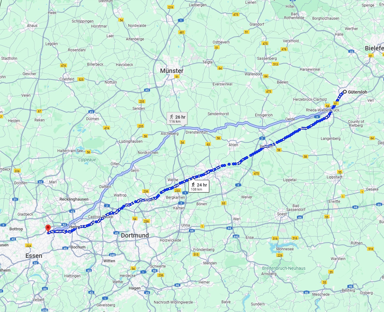 Anreise von Gütersloh Zu Gelsenkirchen Über 