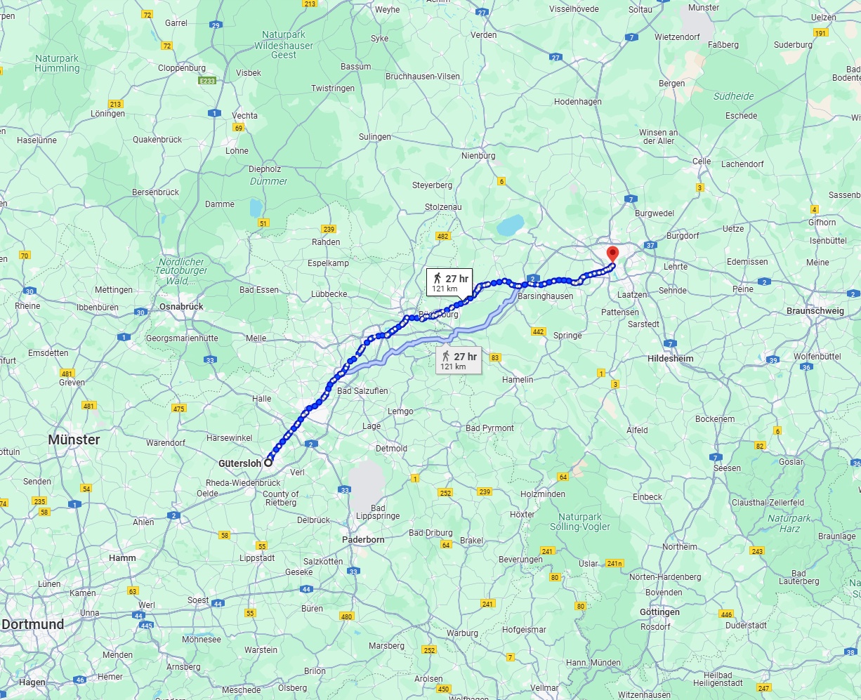 Anreise von Gütersloh Zu Hannover Über 