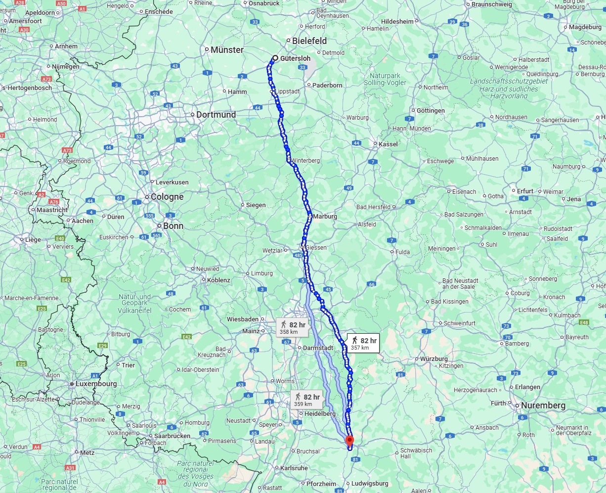 Anreise von Gütersloh Zu Heilbronn Über 