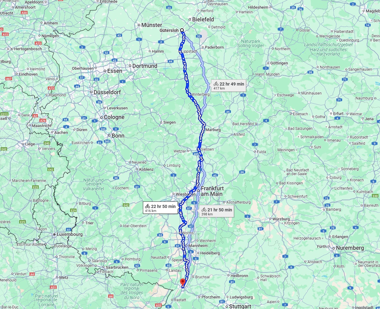 Anreise von Gütersloh Zu Karlsruhe Über 