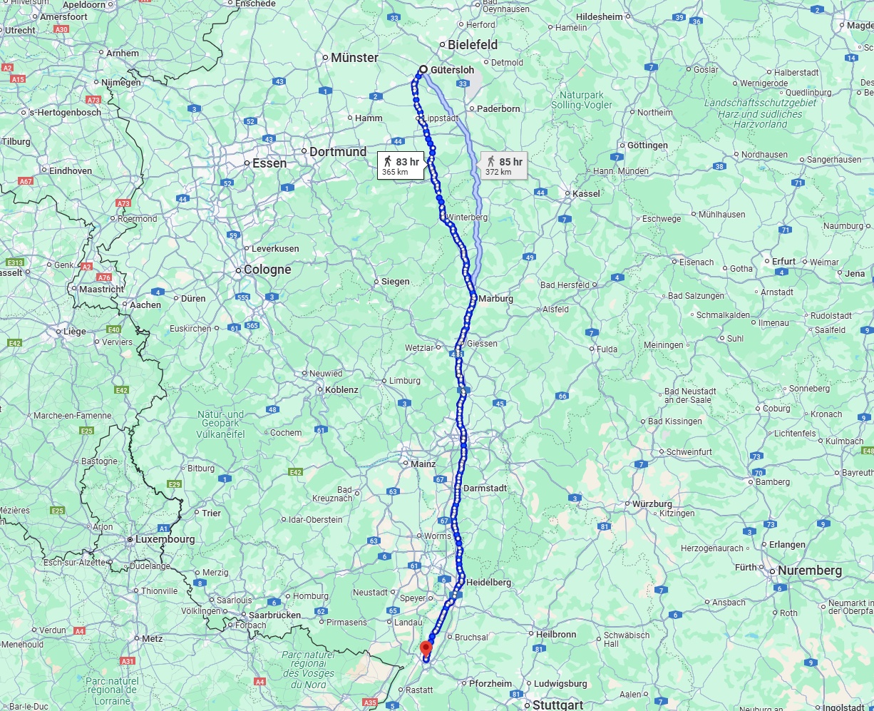 Anreise von Gütersloh Zu Karlsruhe Über 