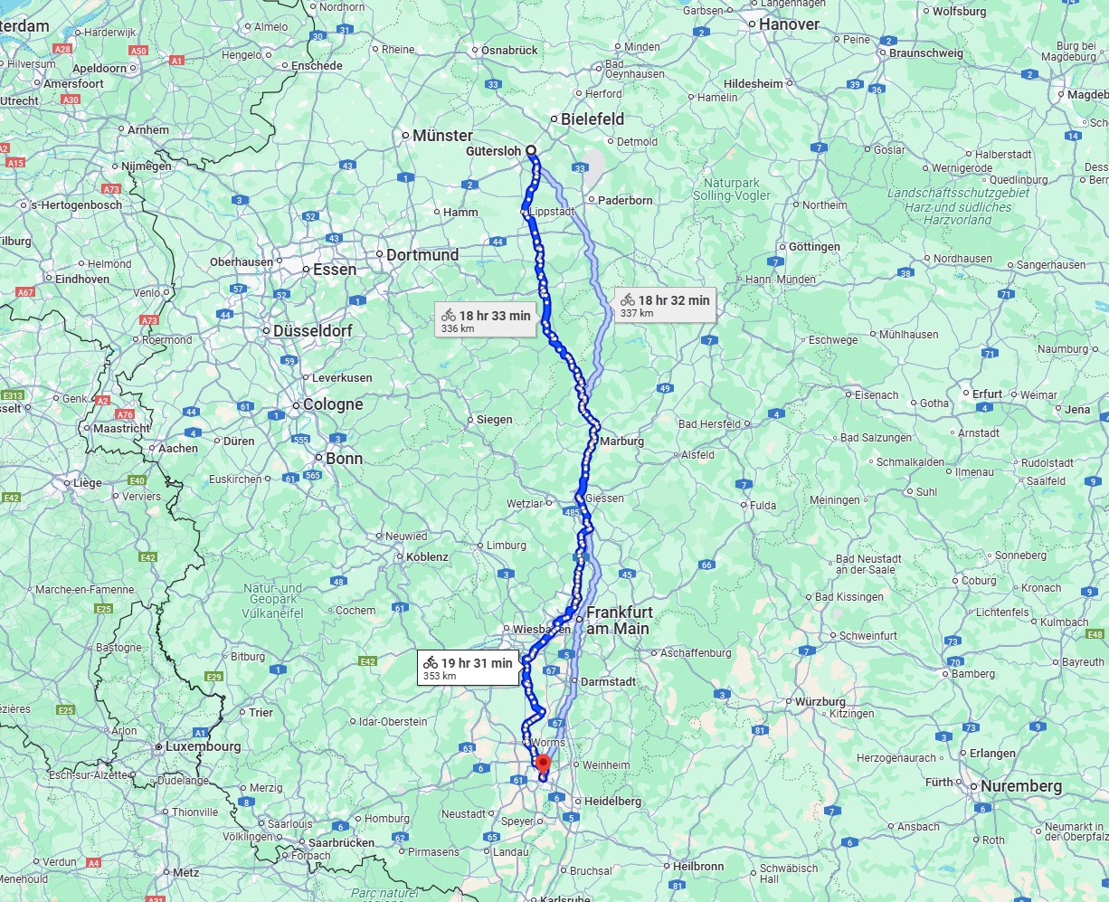 Anreise von Gütersloh Zu Mannheim Über 