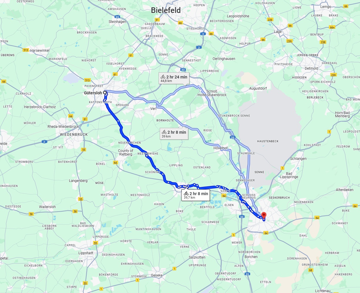 Anreise von Gütersloh Zu Paderborn Über 