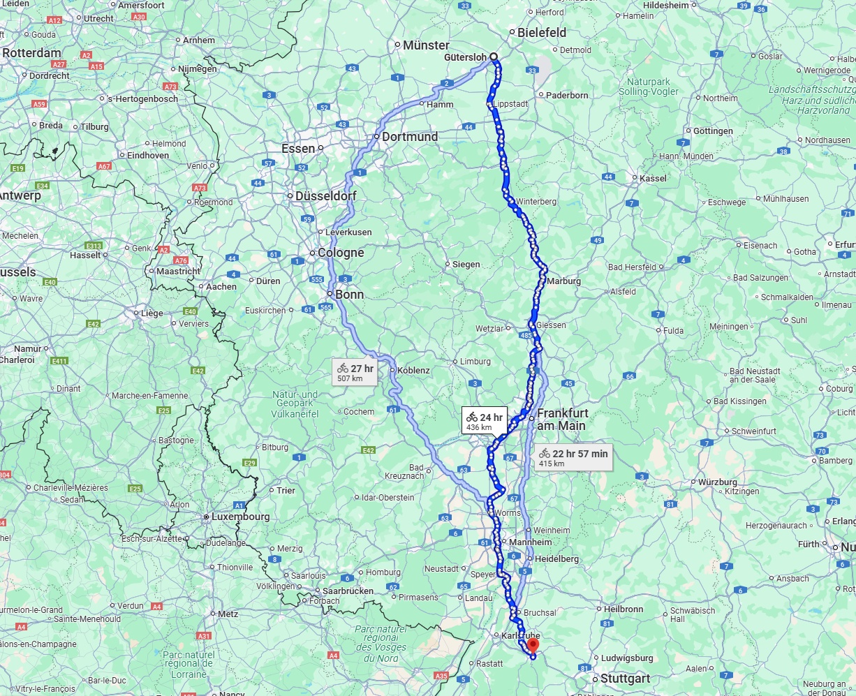 Anreise von Gütersloh Zu Pforzheim Über 