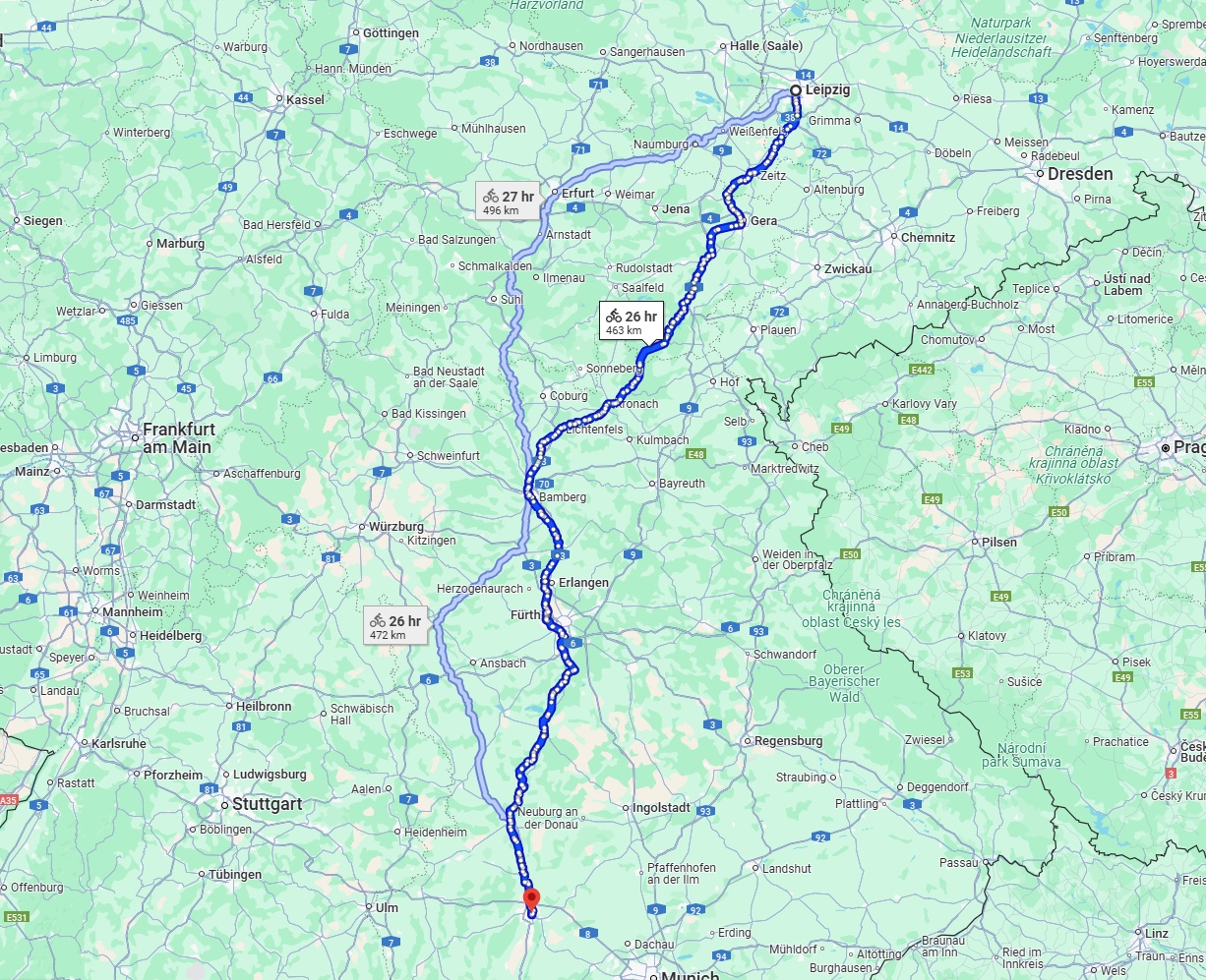 Anreise von Leipzig Zu Augsburg Über 