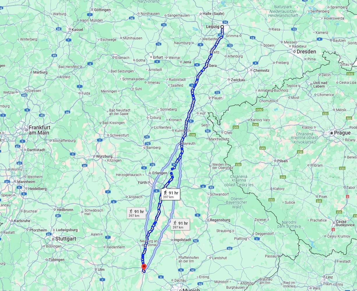 Anreise von Leipzig Zu Augsburg Über 