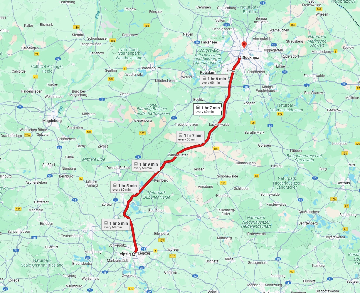 Anreise von Leipzig Zu Berlin Über 