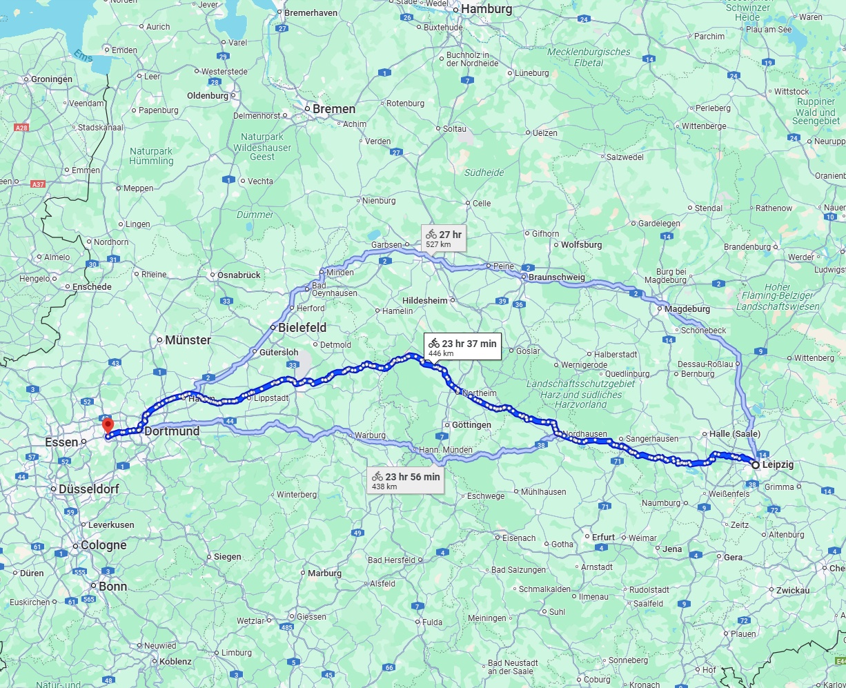 Anreise von Leipzig Zu Bochum Über 