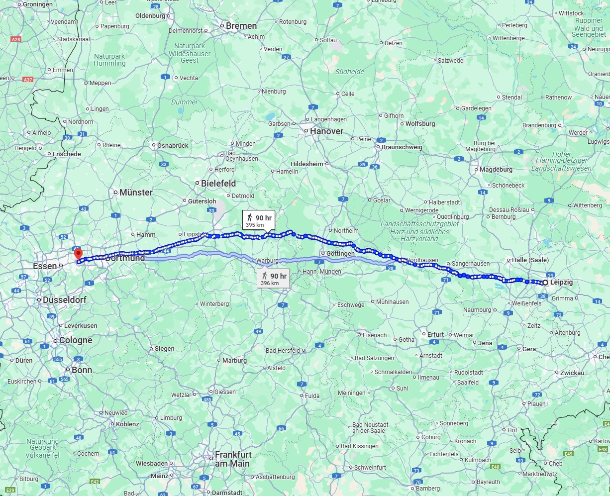 Anreise von Leipzig Zu Bochum Über 