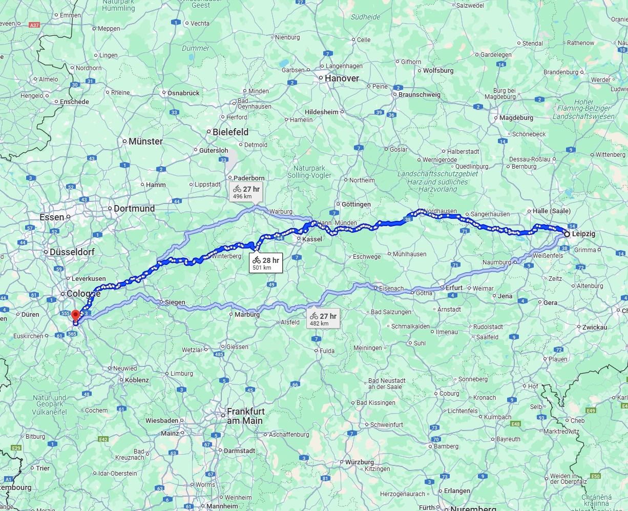 Anreise von Leipzig Zu Bonn Über 