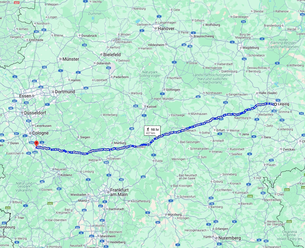 Anreise von Leipzig Zu Bonn Über 