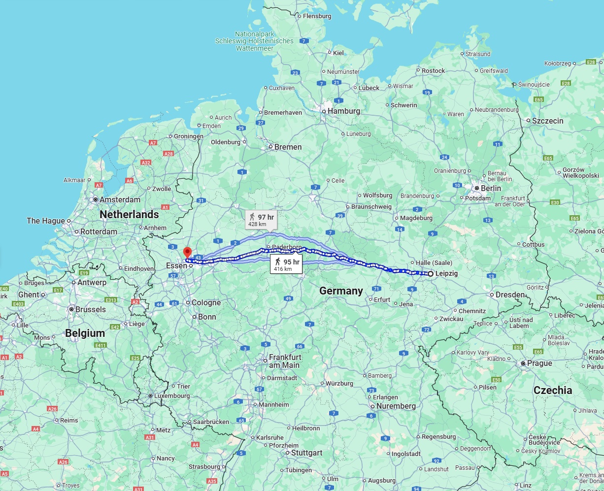 Anreise von Leipzig Zu Bottrop Über 