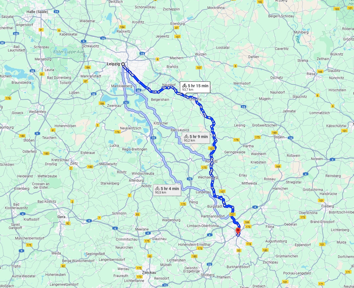 Anreise von Leipzig Zu Chemnitz Über 