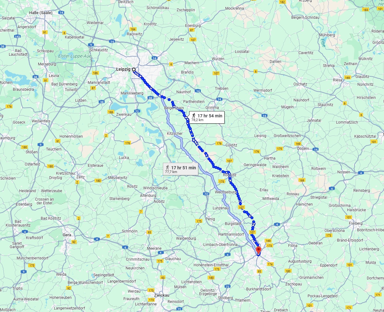 Anreise von Leipzig Zu Chemnitz Über 