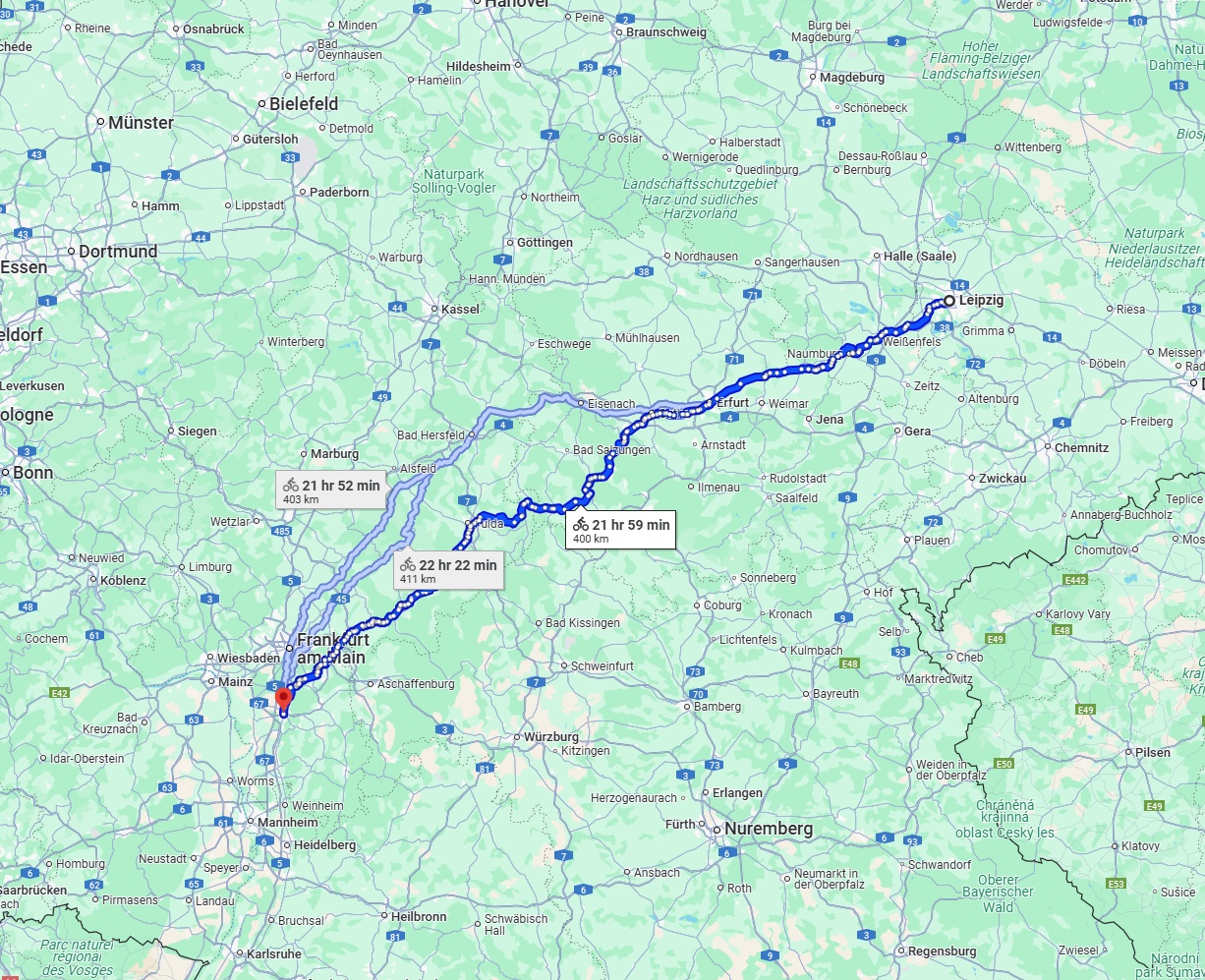 Anreise von Leipzig Zu Darmstadt Über 