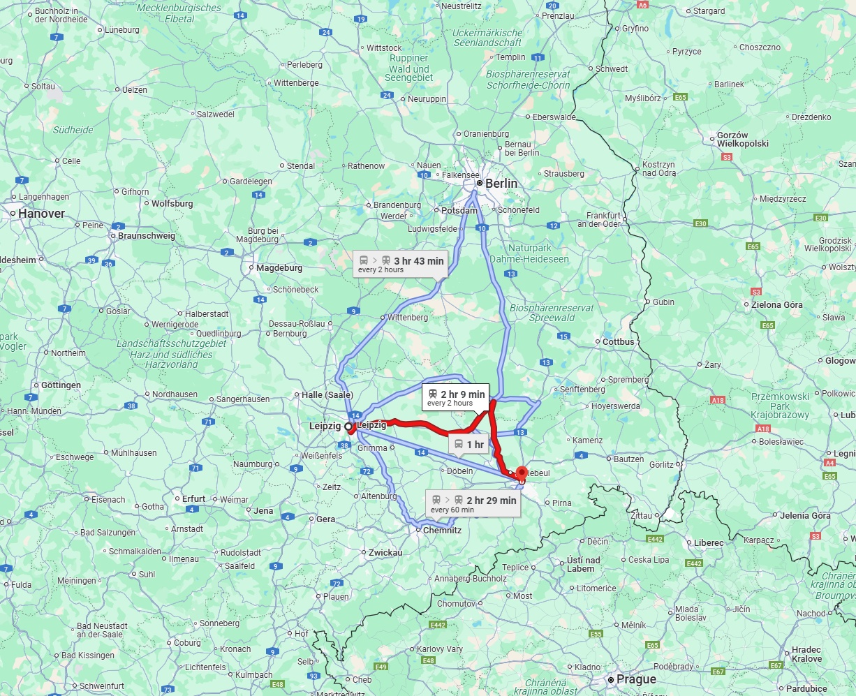Anreise von Leipzig Zu Dresden Über 