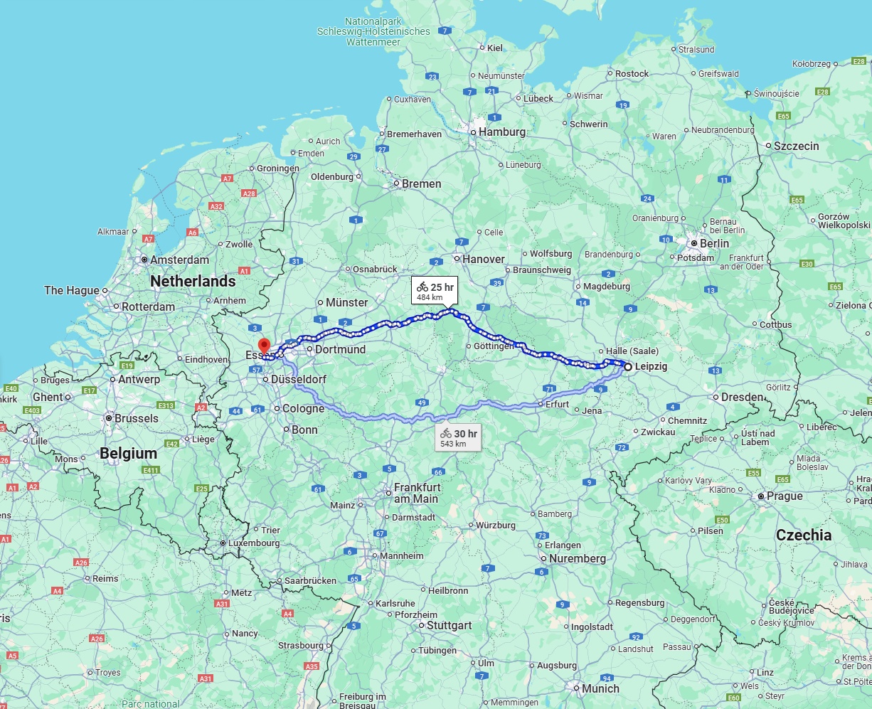 Anreise von Leipzig Zu Duisburg Über 