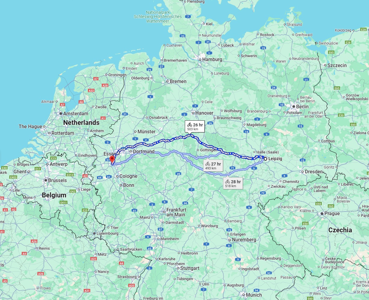 Anreise von Leipzig Zu Düsseldorf Über 