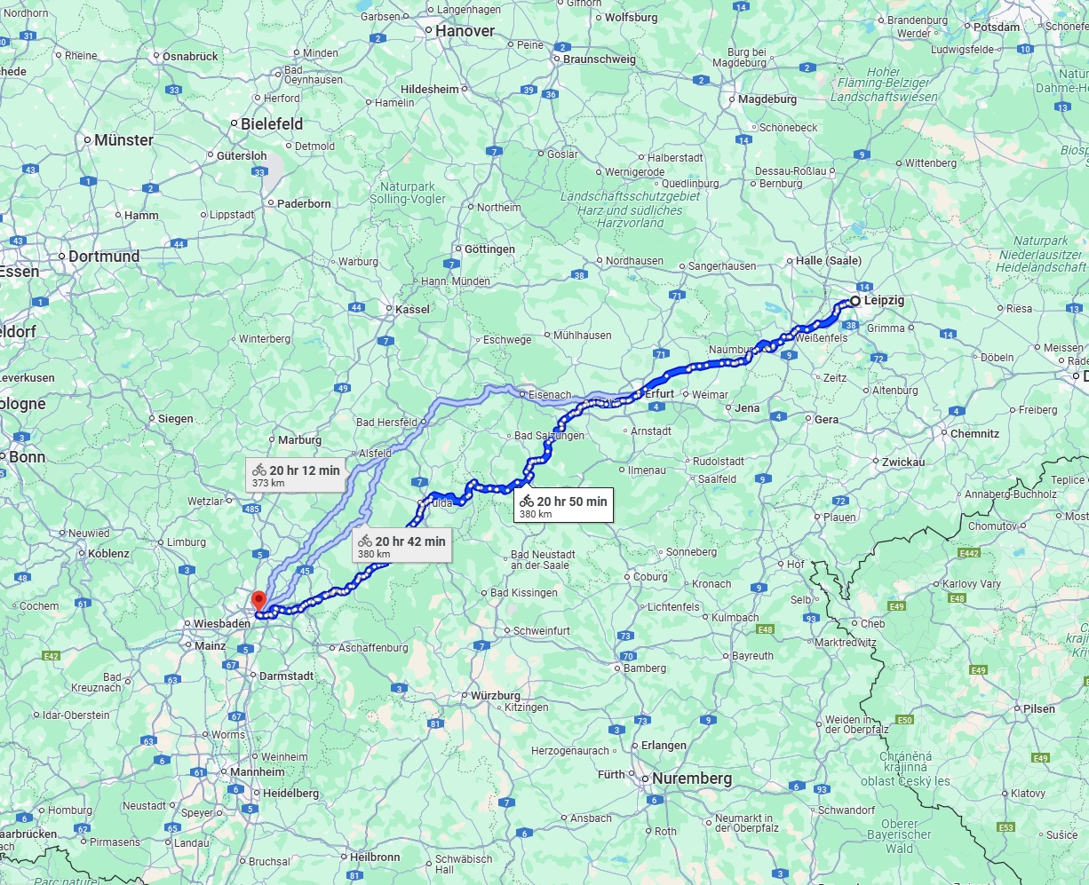 Anreise von Leipzig Zu Frankfurt am Main Über 