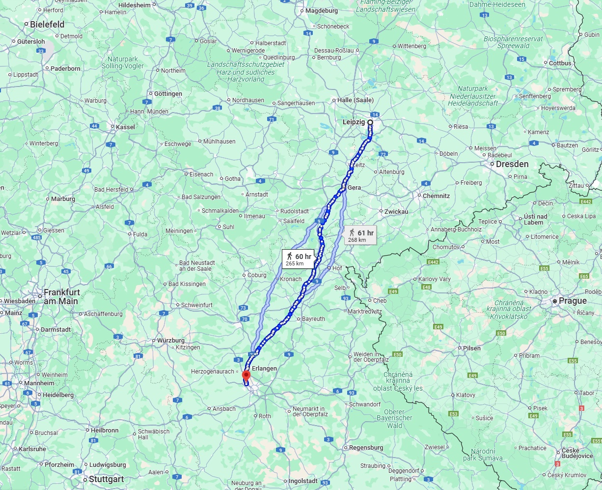 Anreise von Leipzig Zu Fürth Über 