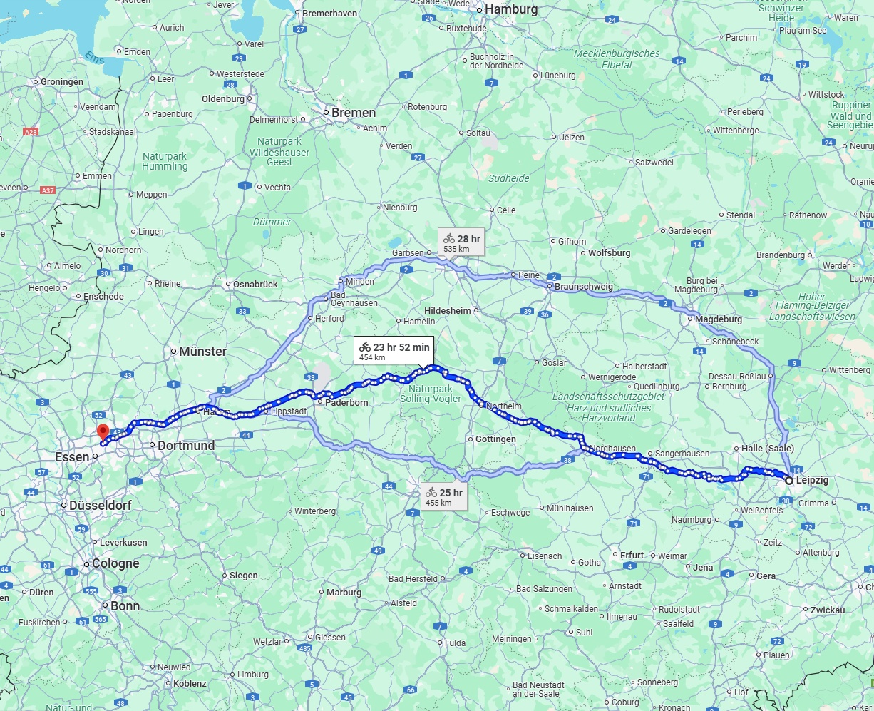 Anreise von Leipzig Zu Gelsenkirchen Über 