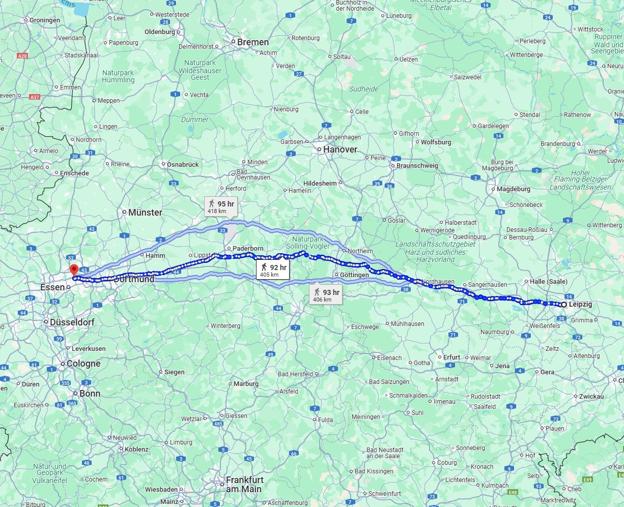 Anreise von Leipzig Zu Gelsenkirchen Über 