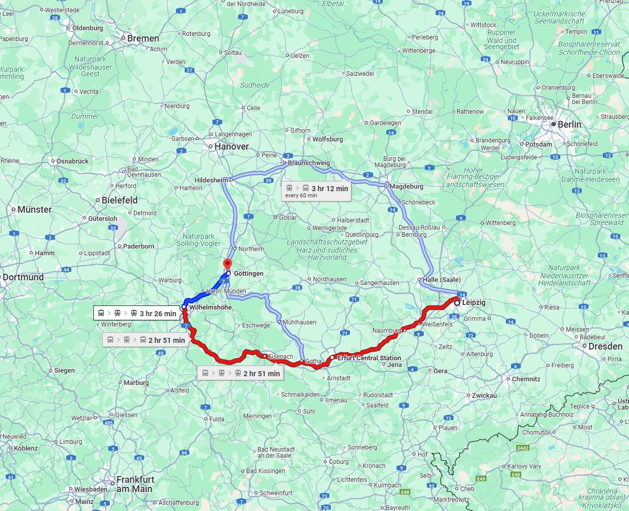 Anreise von Leipzig Zu Göttingen Über 