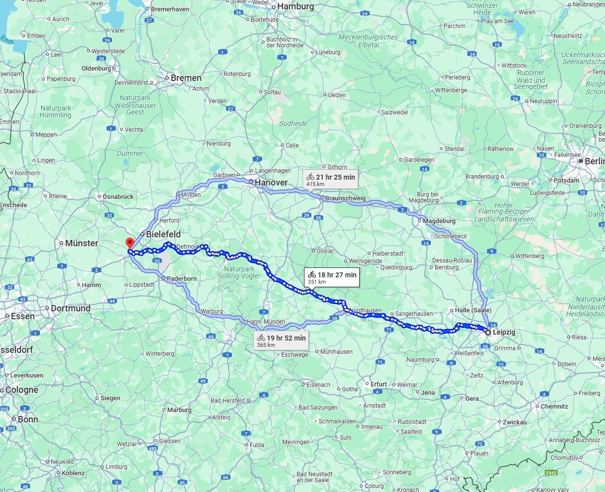 Anreise von Leipzig Zu Gütersloh Über 