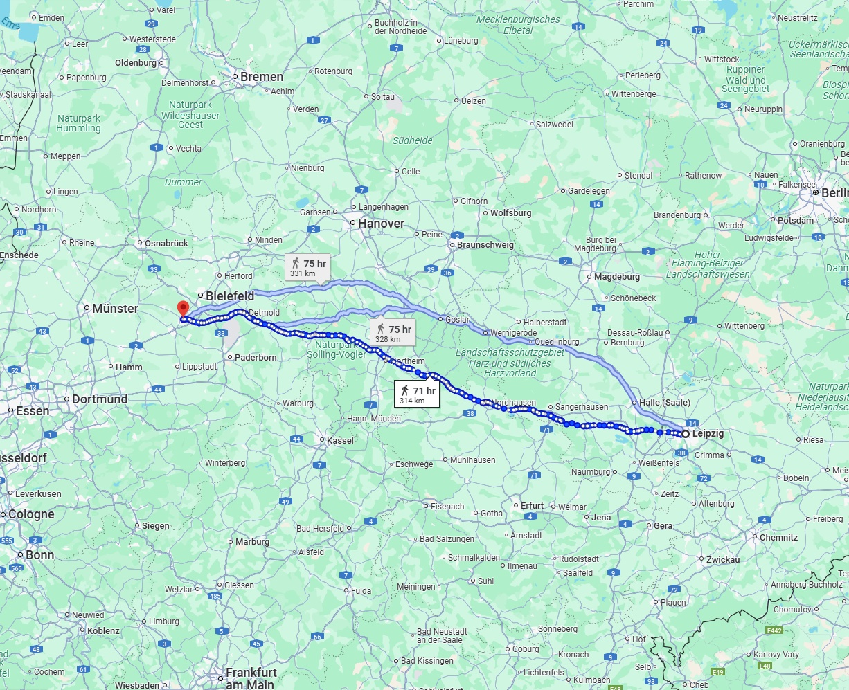 Anreise von Leipzig Zu Gütersloh Über 