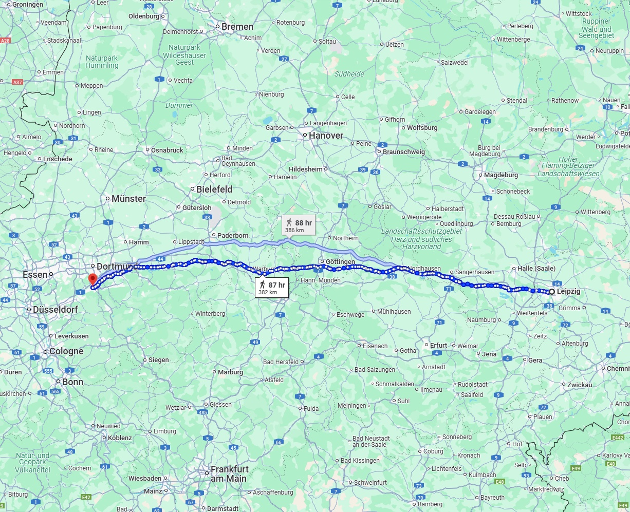 Anreise von Leipzig Zu Hagen Über 