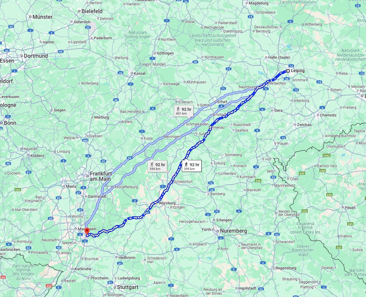 Anreise von Leipzig Zu Heidelberg Über 
