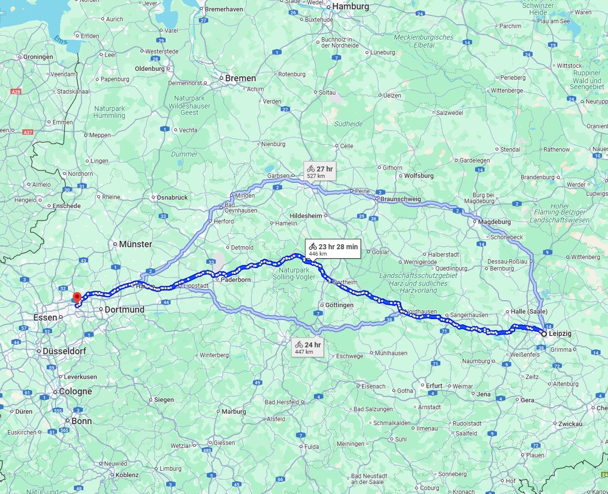 Anreise von Leipzig Zu Herne Über 