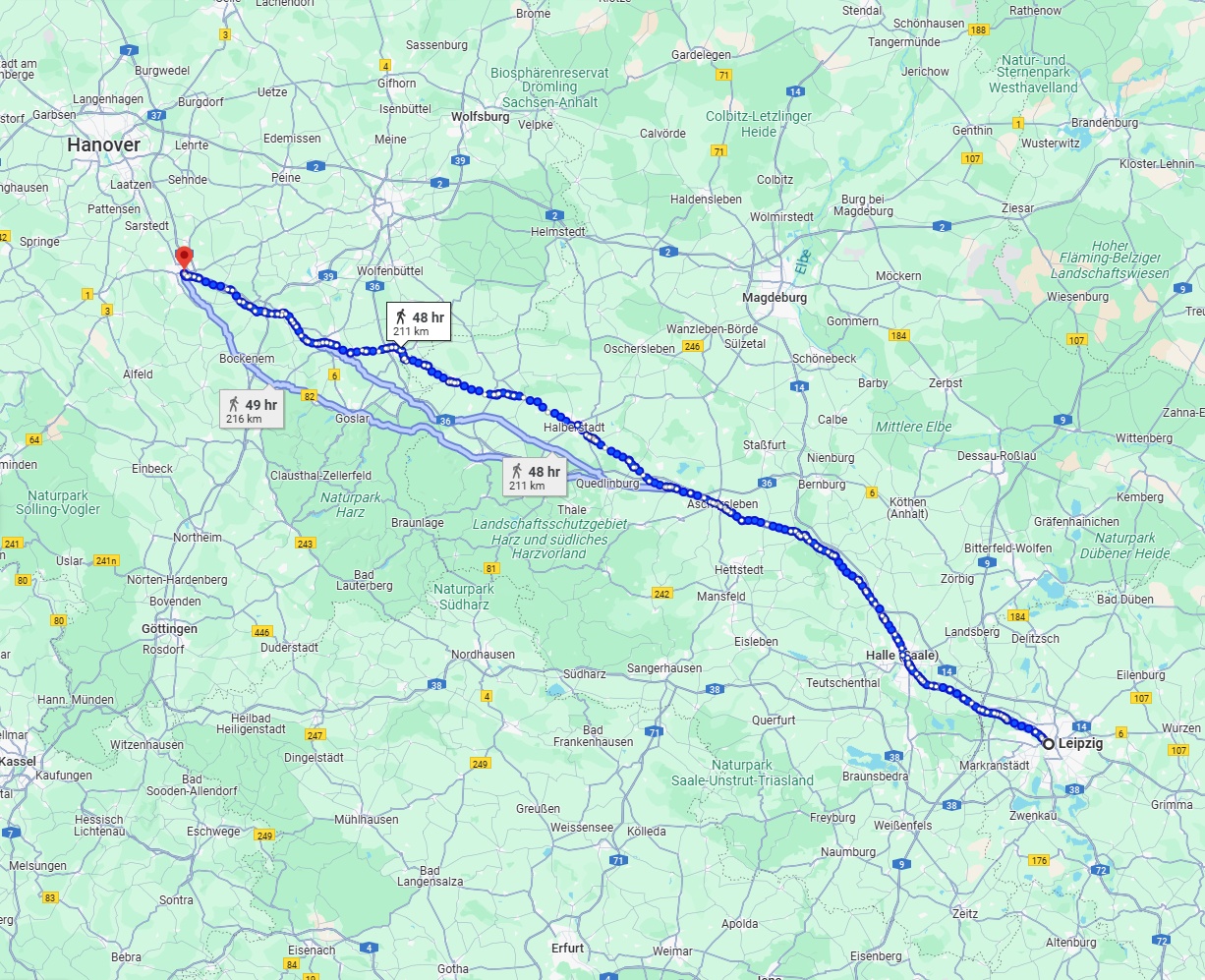 Anreise von Leipzig Zu Hildesheim Über 