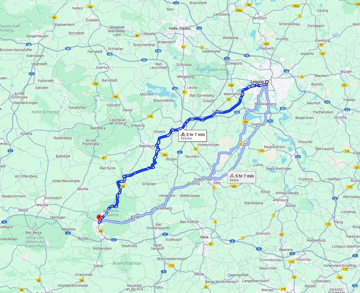 Anreise von Leipzig Zu Jena Über 