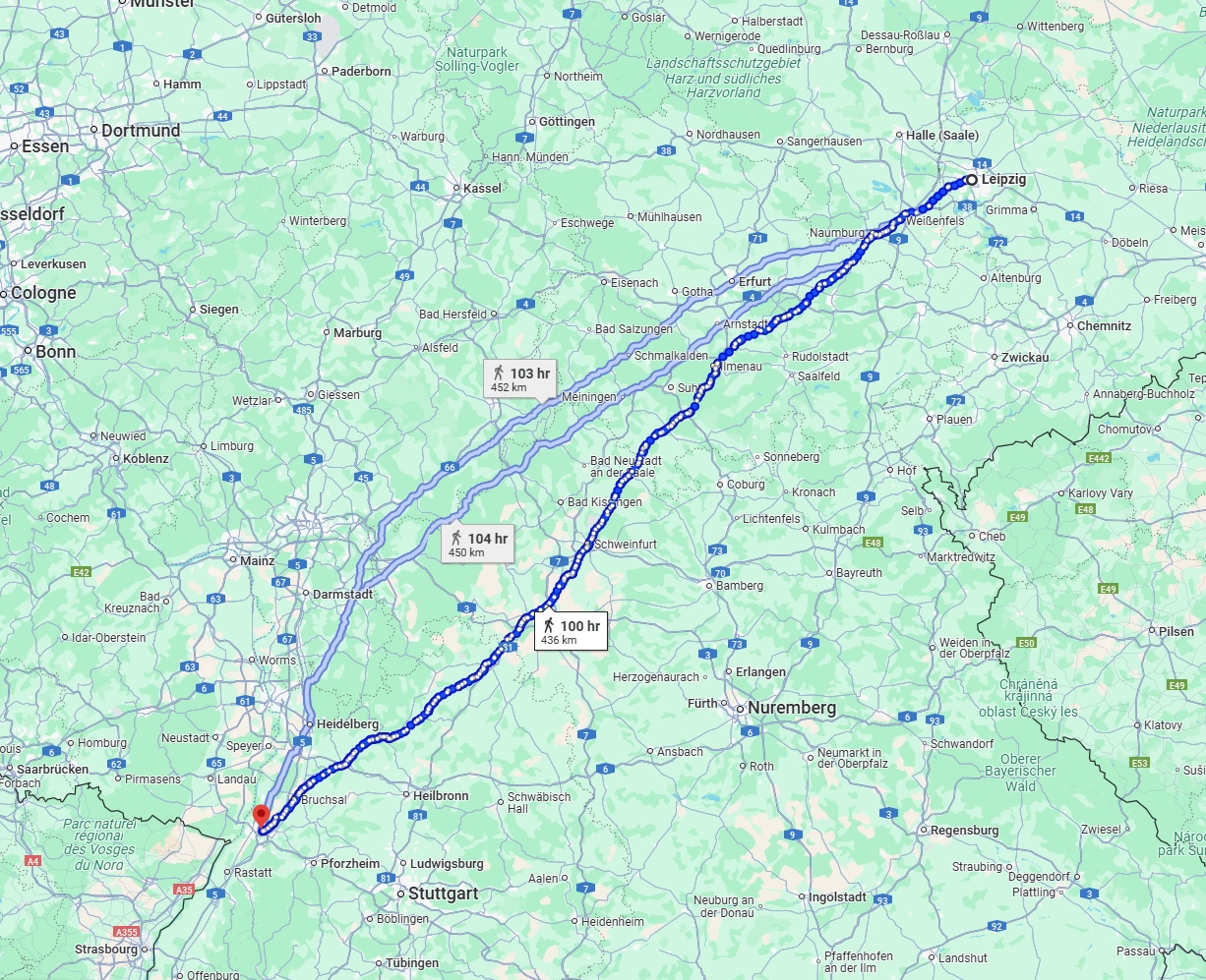 Anreise von Leipzig Zu Karlsruhe Über 