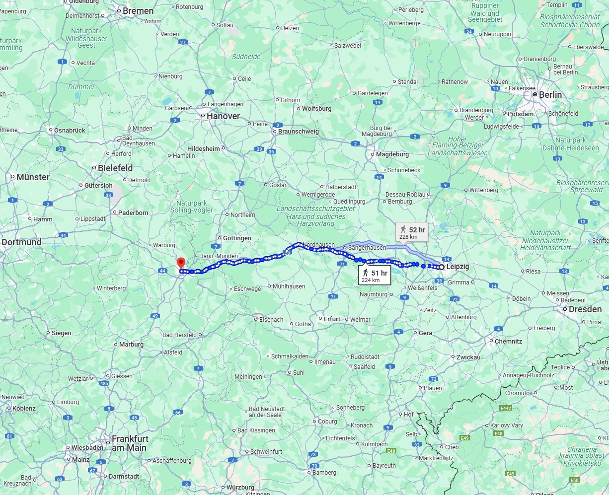 Anreise von Leipzig Zu Kassel Über 
