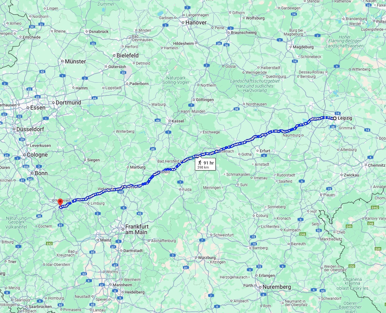 Anreise von Leipzig Zu Koblenz Über 