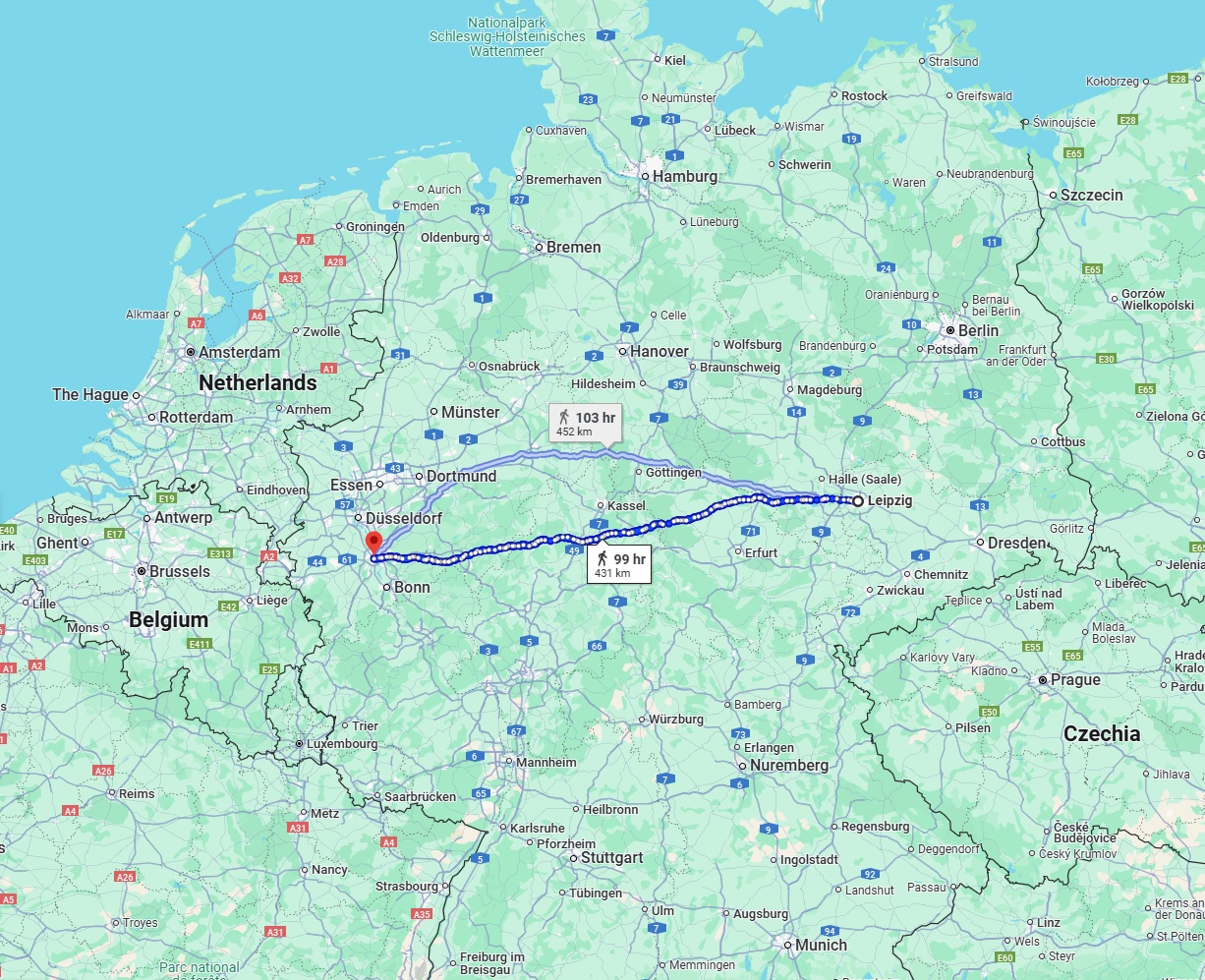 Anreise von Leipzig Zu Köln Über 
