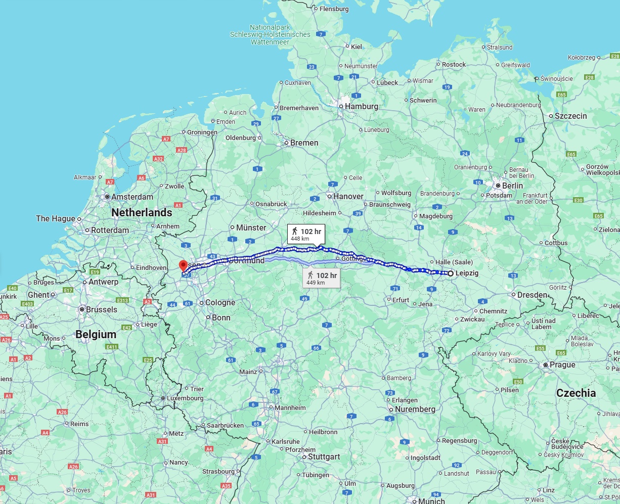 Anreise von Leipzig Zu Krefeld Über 
