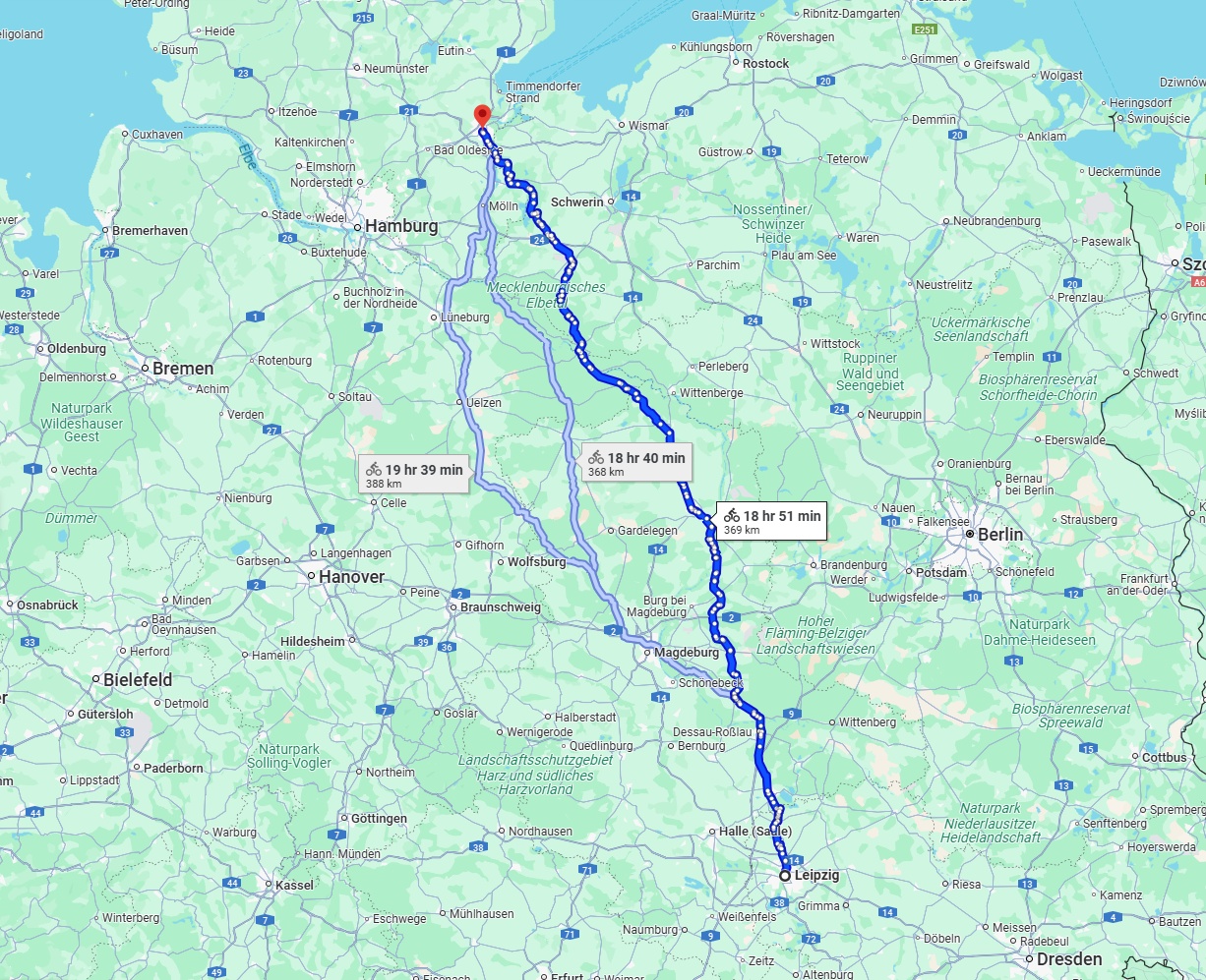 Anreise von Leipzig Zu Lübeck Über 