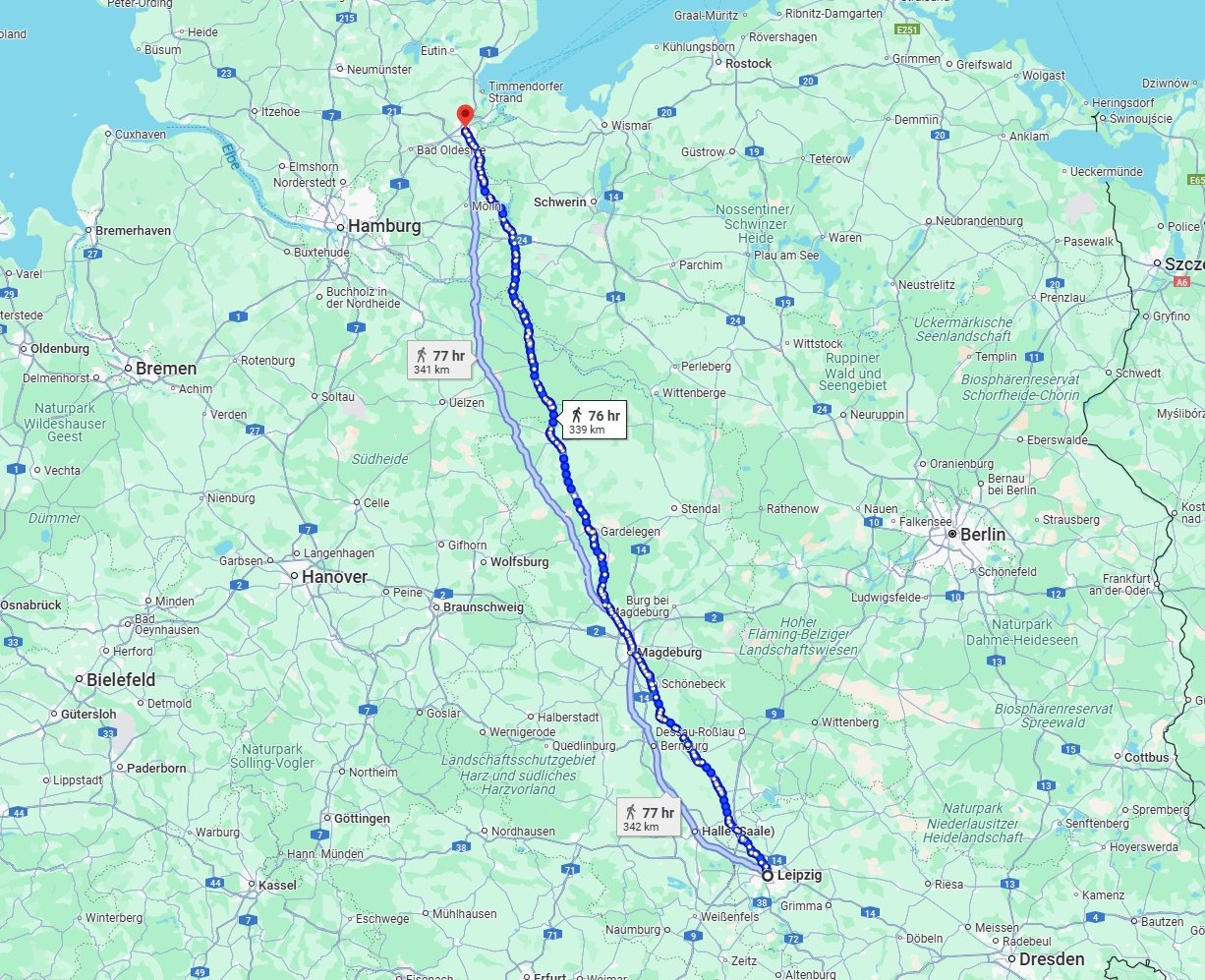 Anreise von Leipzig Zu Lübeck Über 