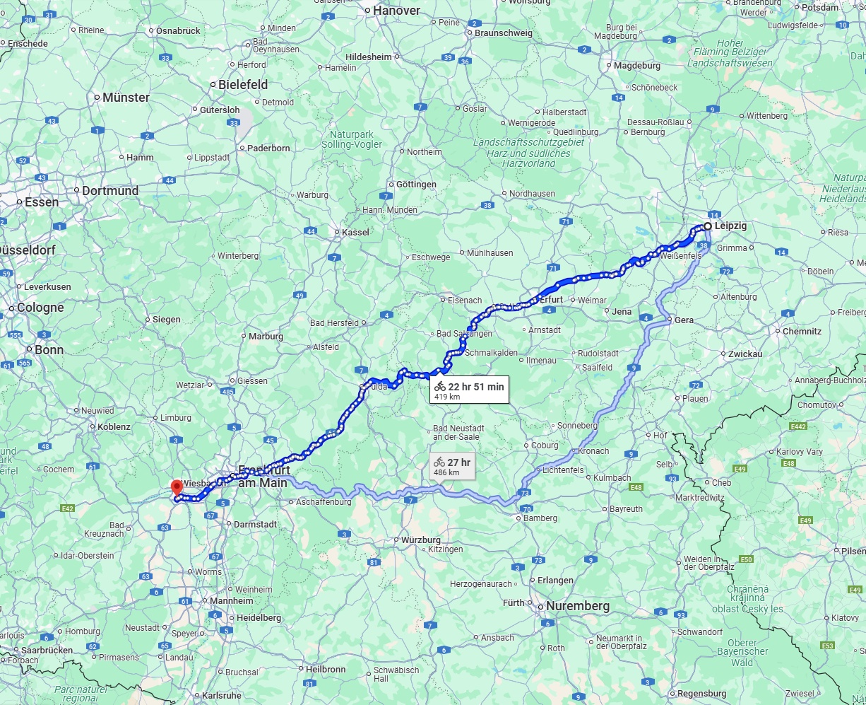 Anreise von Leipzig Zu Mainz Über 