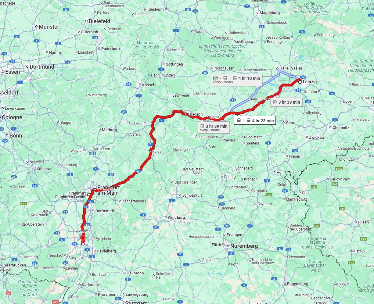 Anreise von Leipzig Zu Mannheim Über 